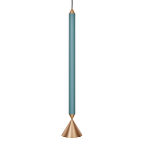 Apollo 59 Pendant Lamp, Deep Sea / Polished Brass