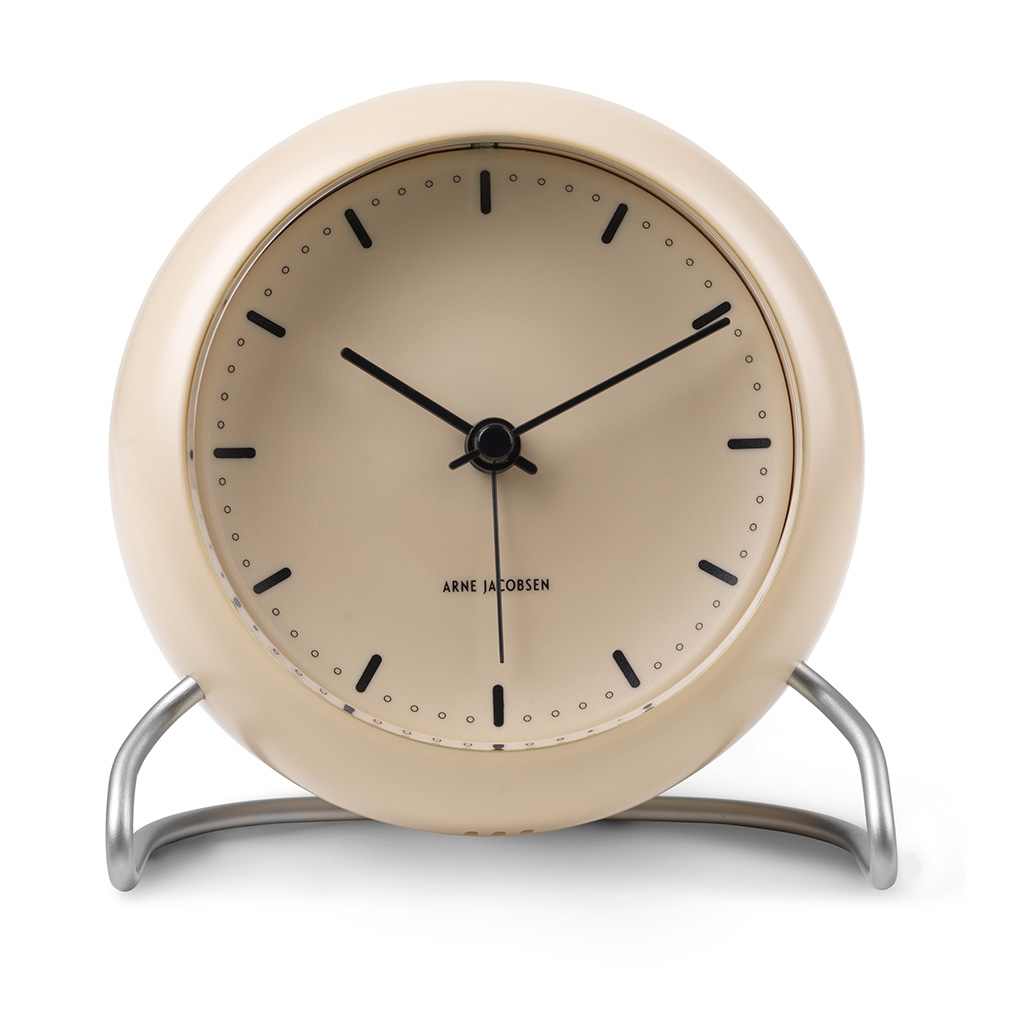 完売 City AJ Jacobsen Arne Hall Vepsäläinen | Beige Clock, Alarm インテリア時計
