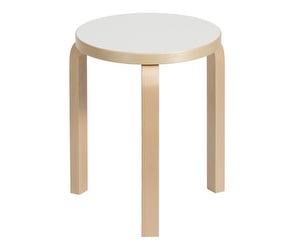 Stool 60, Birch/White