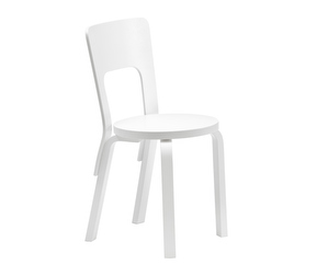 Chair 66, Painted White, Assembled