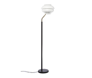 Floor Light A808, White/Black Leather