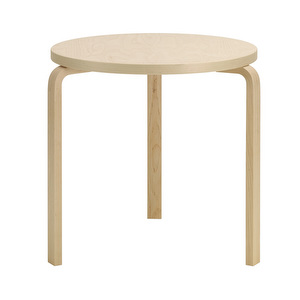 Pöytä 90B, villikoivu, ⌀ 75 cm