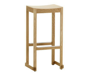 Atelier Bar Stool, Lacquered Oak, H 75 cm