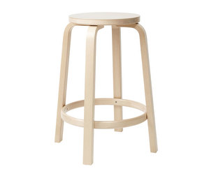 Bar Stool 64, Birch, H 65 cm