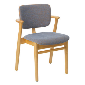 Domus-tuoli, Wow RE -kangas blue-ocre / petsattu hunaja, istuin- ja selkänojaverhoiltu