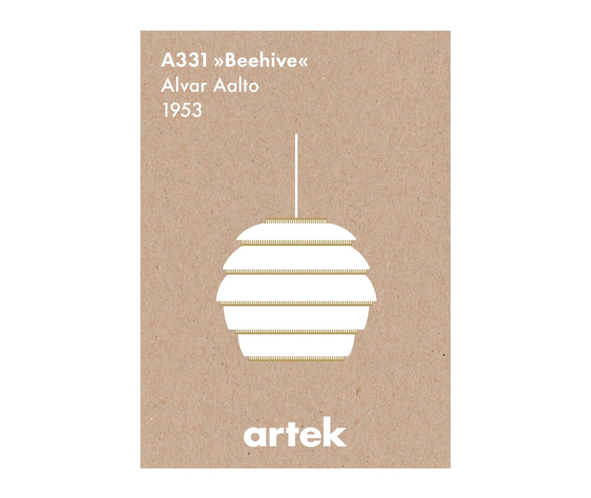 Artek Icons A331 Beehive Poster 50 x 70 cm