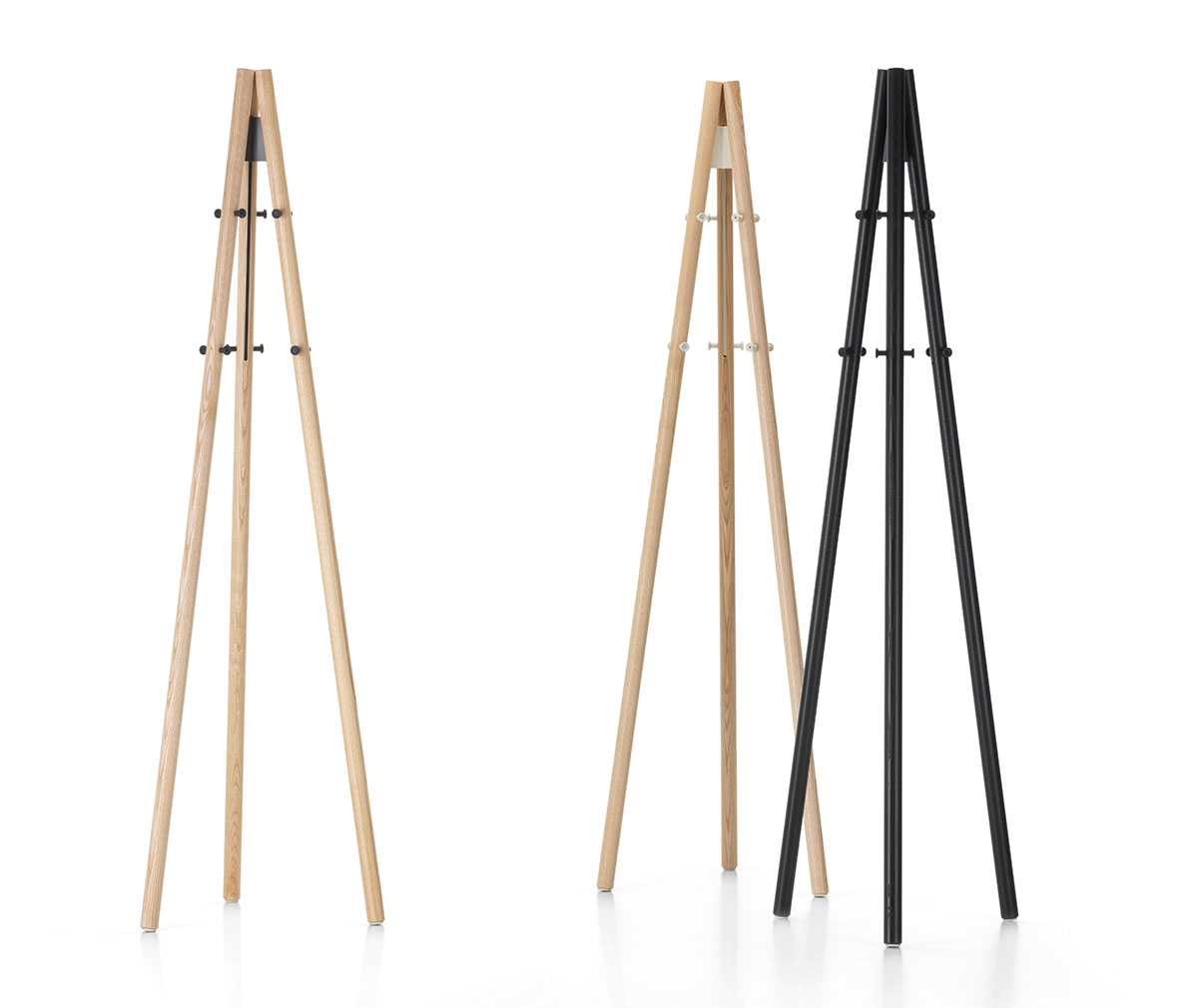 Artek Kiila Coat Stand, Ash/Black | Vepsäläinen