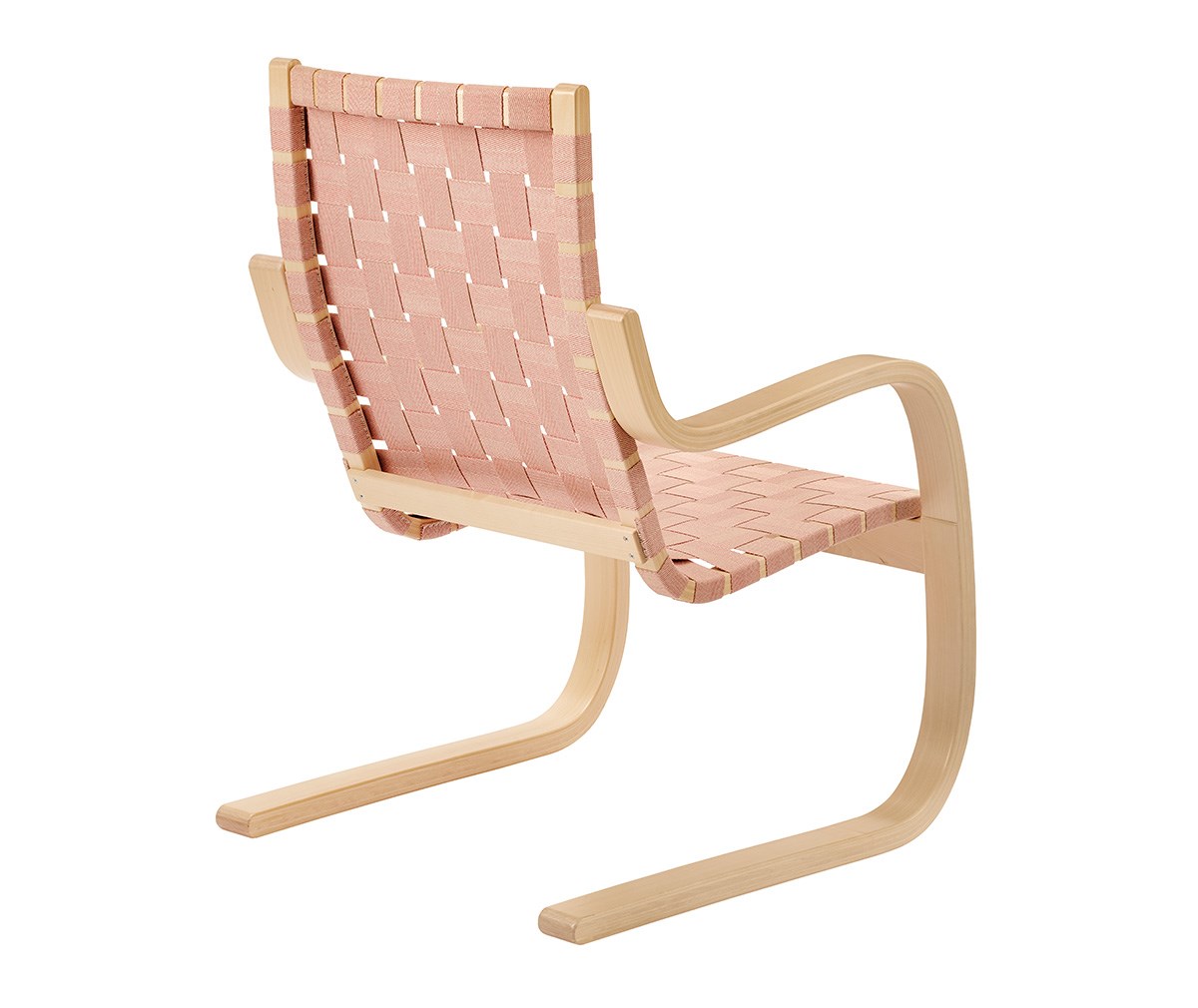 Artek Armchair 406, Natural/Red Webbing | Vepsäläinen Artek Armchair 406, Natural/Red Webbing | Vepsäläinen