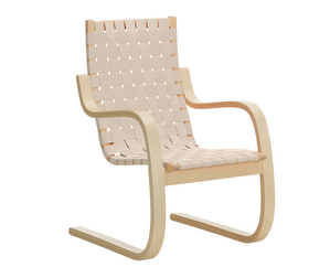 Armchair 406, Natural/White Webbing