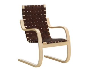 Armchair 406, Black-Brown Webbing