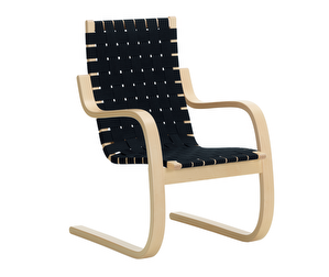 Armchair 406, Blue-Black Webbing