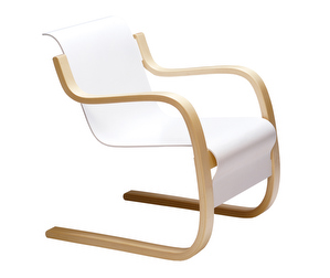 Armchair 42, White Webbing, H 72 cm