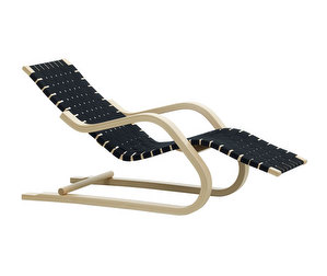 Lounge Chair 43, Blue-Black Webbing