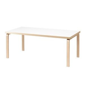 Pöytä 86, 100 x 210 cm, koivu/valkoinen laminaatti