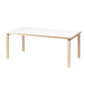 Pöytä 86, 100 x 210 cm, koivu/valkoinen laminaatti Pöytä 86, 100 x 210 cm, koivu/valkoinen laminaatti