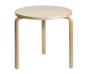 Children's Table 90B, Birch, ø 75 cm