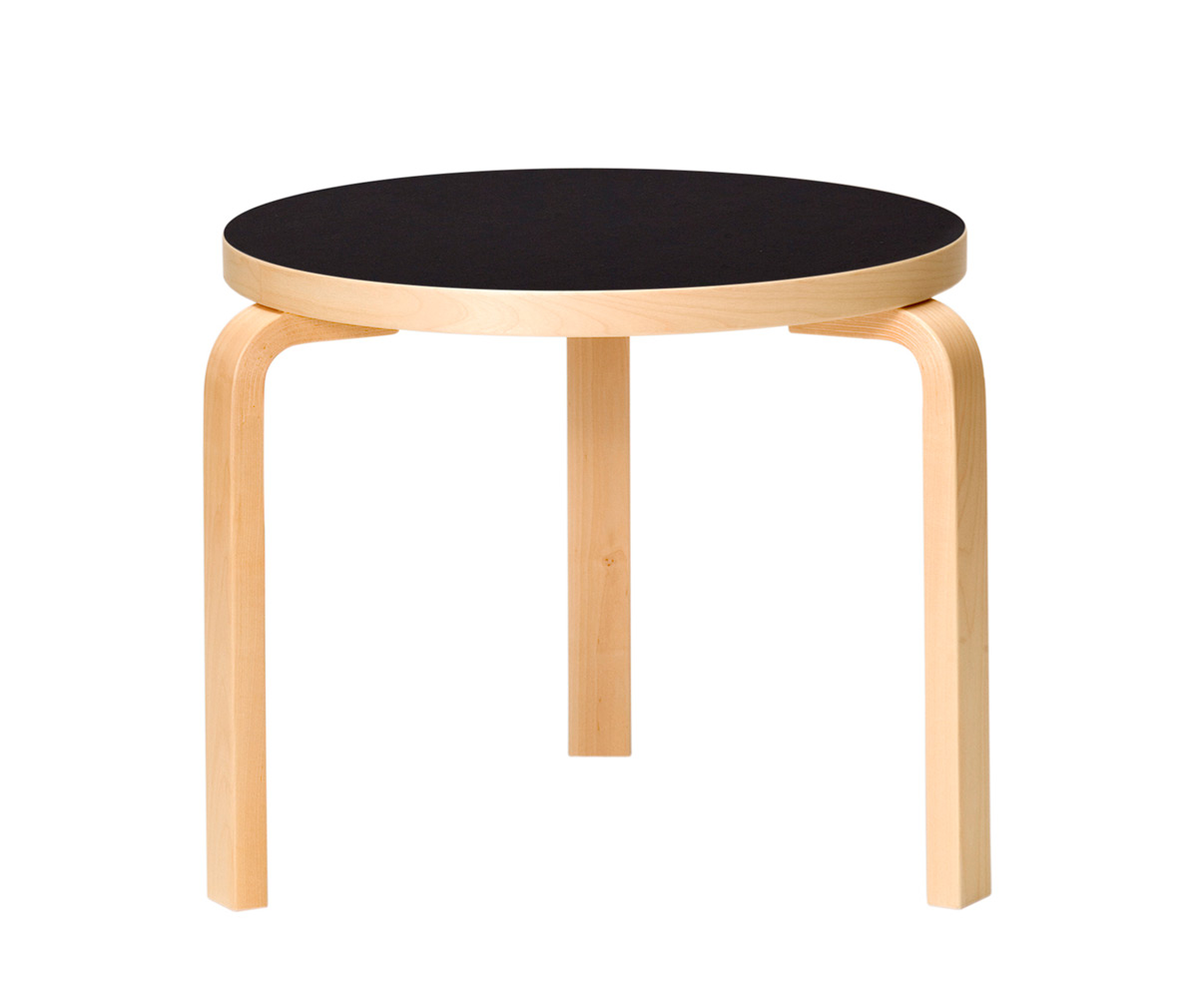 Artek Table 90D, Birch/Black | Vepsäläinen