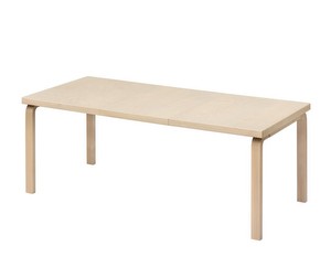 Table 97, Birch, 85 x 135–190 cm
