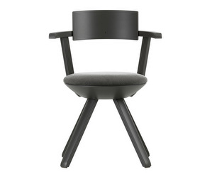 Rival Chair, Black/Black Fabric