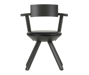 Rival Chair, Black/Black Leather