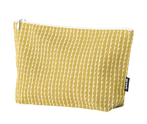 Rivi Pouch, 24 x 15 cm, Mustard/White