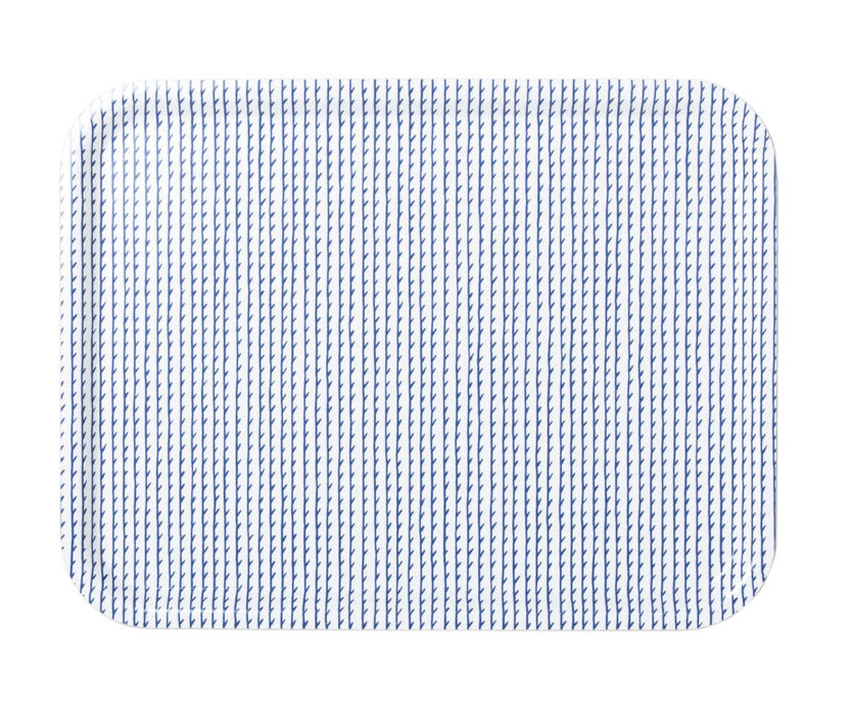 Artek Rivi Tray White/Blue, 43 x 33 cm