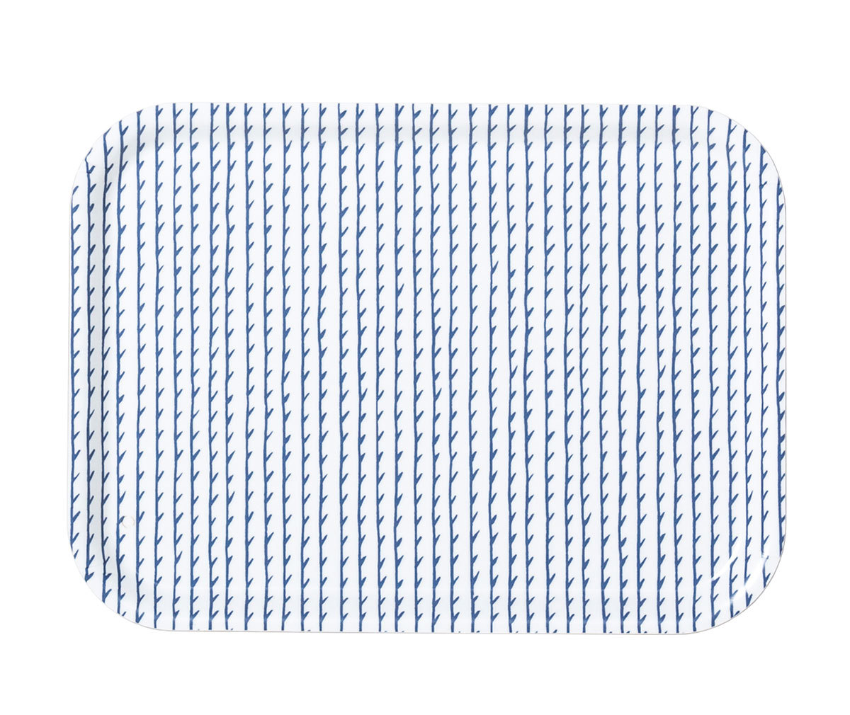 Artek Rivi Tray White/Blue, 27 x 20 cm