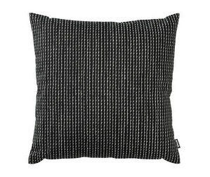 Rivi-tyynynpäällinen, musta/valkoinen, 40 x 40 cm