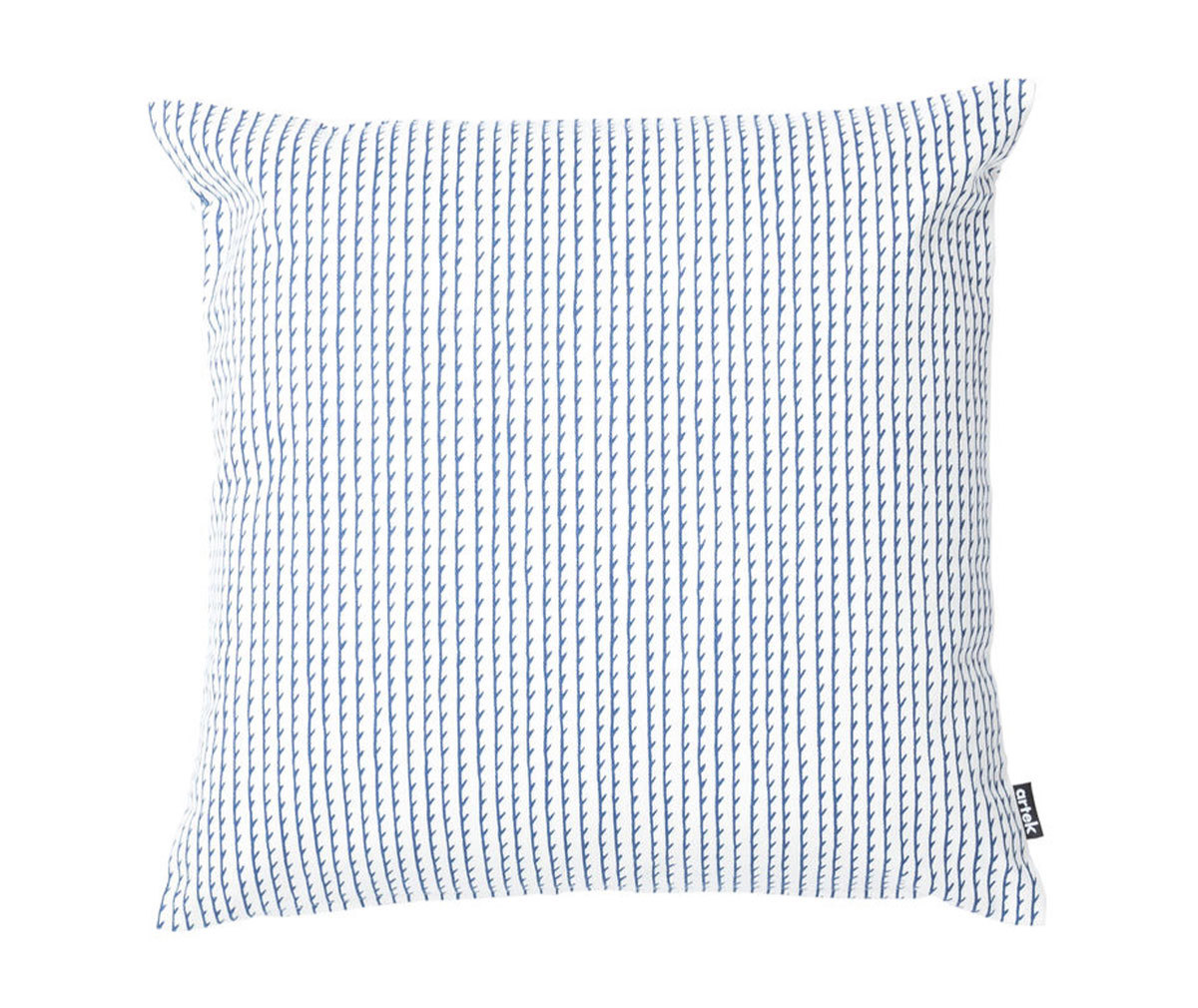 Artek Rivi Cushion Cover White/Blue, 40 x 40 cm