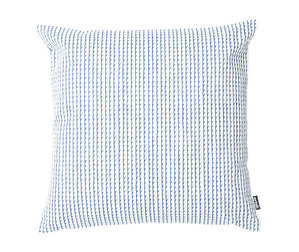 Rivi Cushion Cover, White/Blue, 40 x 40 cm