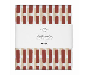 Siena Canvas Fabric, Brick/Sand, 150 x 300 cm