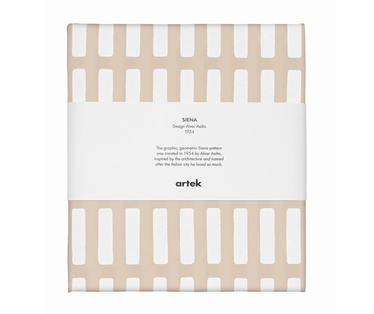 Artek Siena-kanvaskangas hiekanruskea/valkoinen, 150 x 300 cm