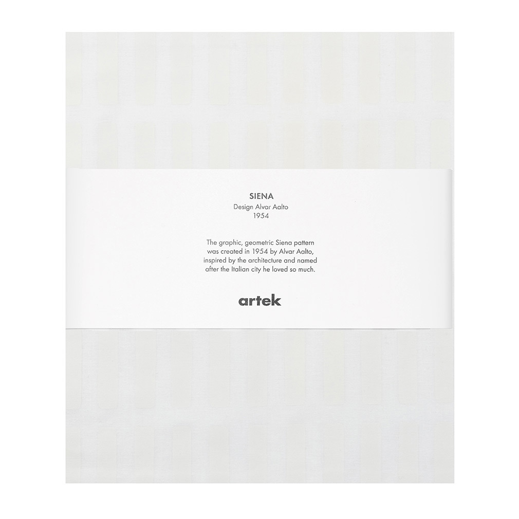 Artek Siena-puuvillakangas valkoinen/valkoinen, 150 x 300 cm