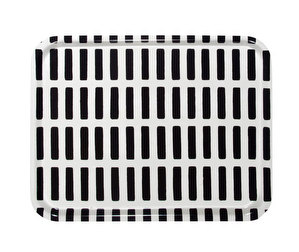 Siena-tarjotin, valkoinen/musta, 43 x 33 cm