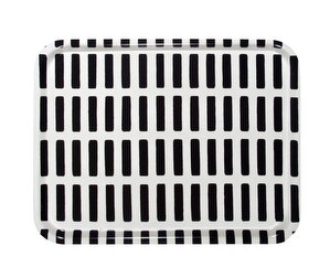 Siena Tray, White/Black, 43 x 33 cm