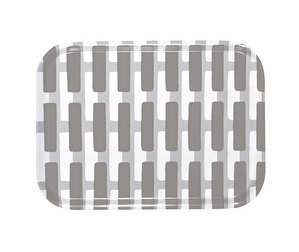 Siena Tray, Grey/Light Grey, 27 x 20 cm