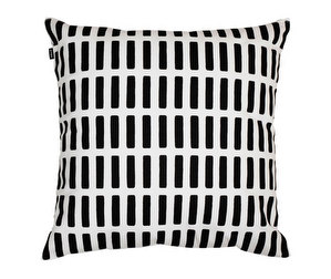 Siena-tyynynpäällinen, valkoinen/musta, 50 x 50 cm