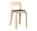 Chair 65, Birch/Black Linoleum