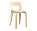 Chair 65, Birch/White Laminate