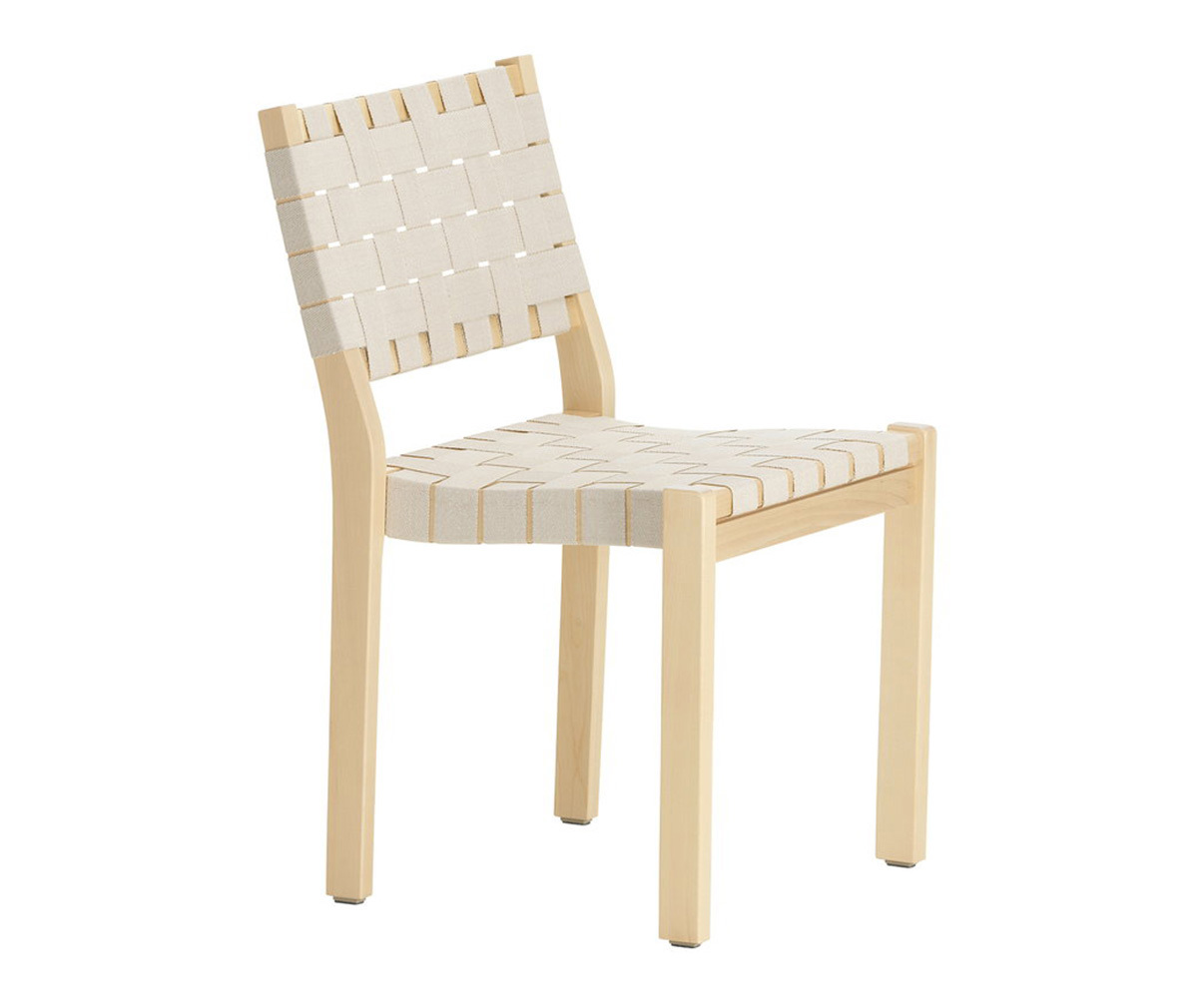 Artek Tuoli 611 koivu/luonnonvärinen-valkoinen