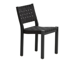 Chair 611, Black/Black Webbing