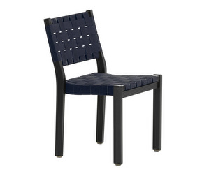 Chair 611, Black/Black-Blue Webbing