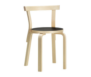 Chair 68, Birch/Black Linoleum