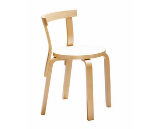 Chair 68, Birch/White Laminate