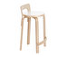 High Chair K65, Birch/White Laminate