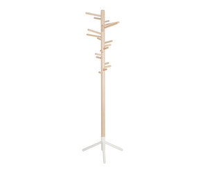 Clothes Tree 160, Lacquered Birch/White