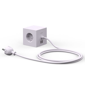 Square 1 USB-A -jatkojohto, Gotland Gray