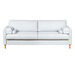 Pebble Sofa Bed, Bordeaux Fabric 121 Silver, W 222 cm