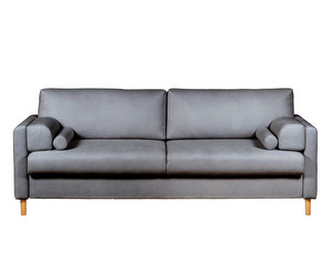 Pebble Sofa Bed, Bordeaux Fabric 45 Grey, W 222 cm