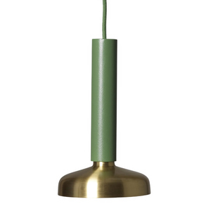 Blend Pendant Lamp, Green/Brass